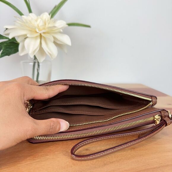 NWT Coach City Tote Bag and Double zip wallet With Floral Print - Picture 14 of 16